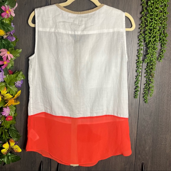 „💙2/$40💙NWT Michael Kors Sleeveless Button Down Blouse Size Small - Picture 9 of 16